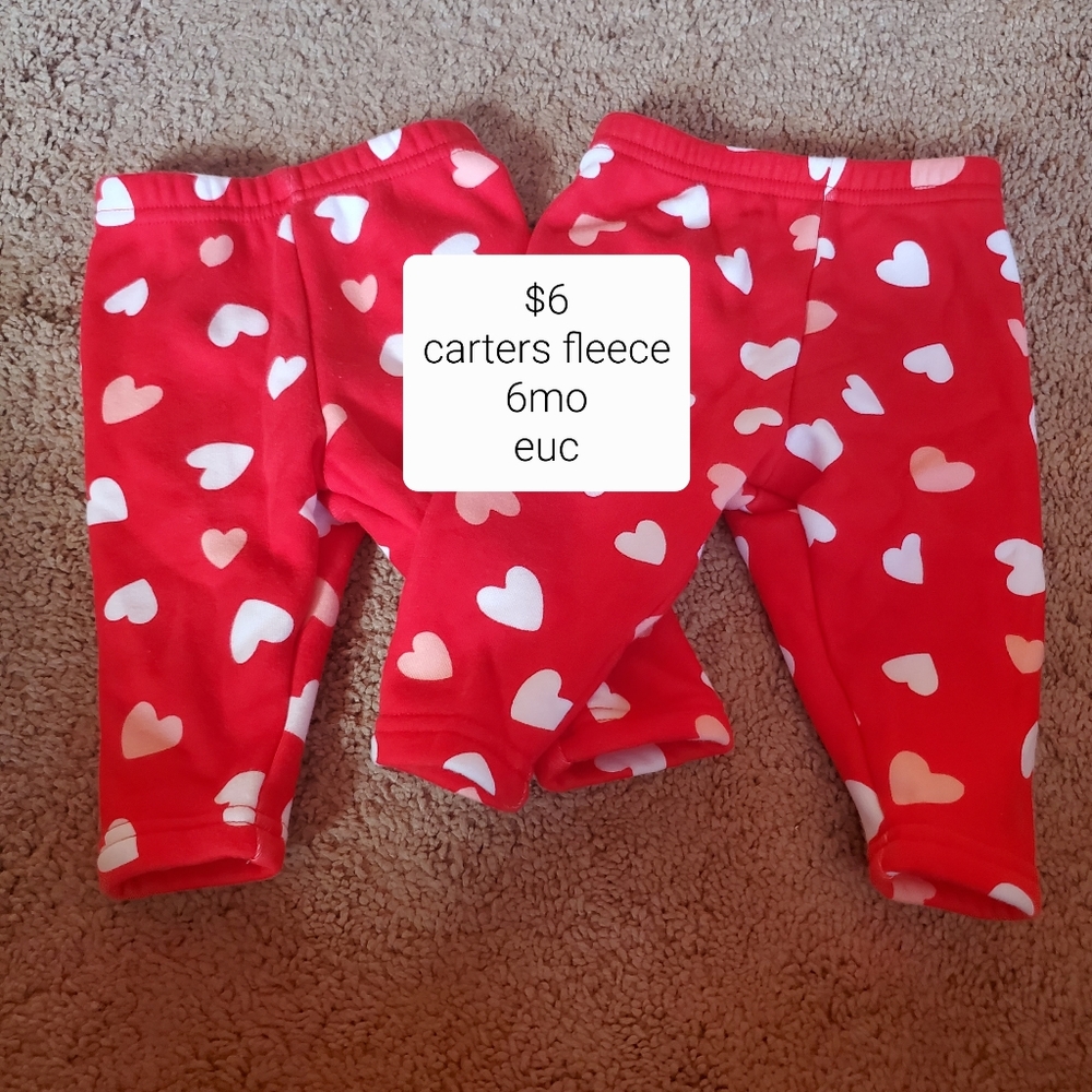 Carter's Vday Fleece Pants